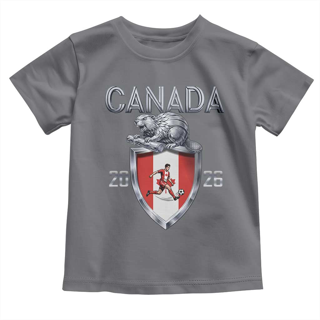 Canada National Soccer Fan Toddler T Shirt Proud Canadian Gift