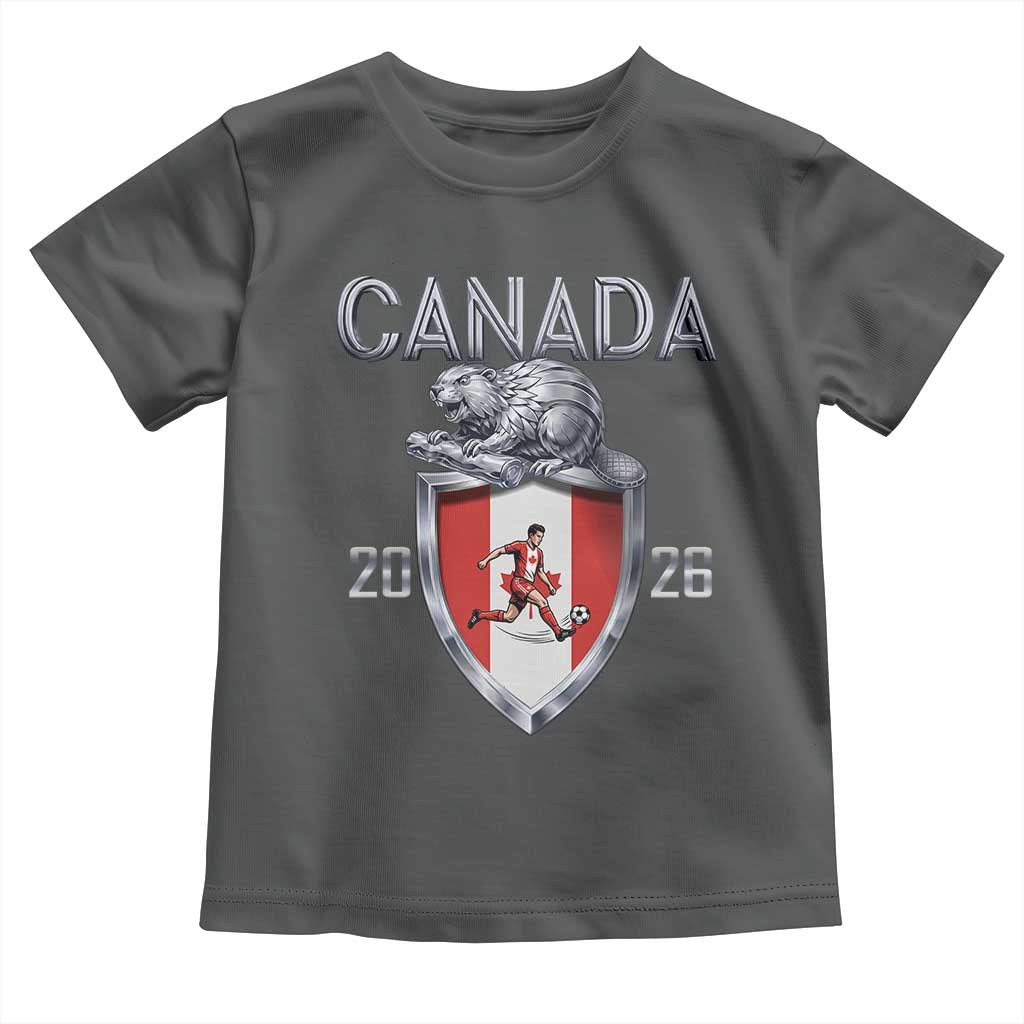 Canada National Soccer Fan Toddler T Shirt Proud Canadian Gift