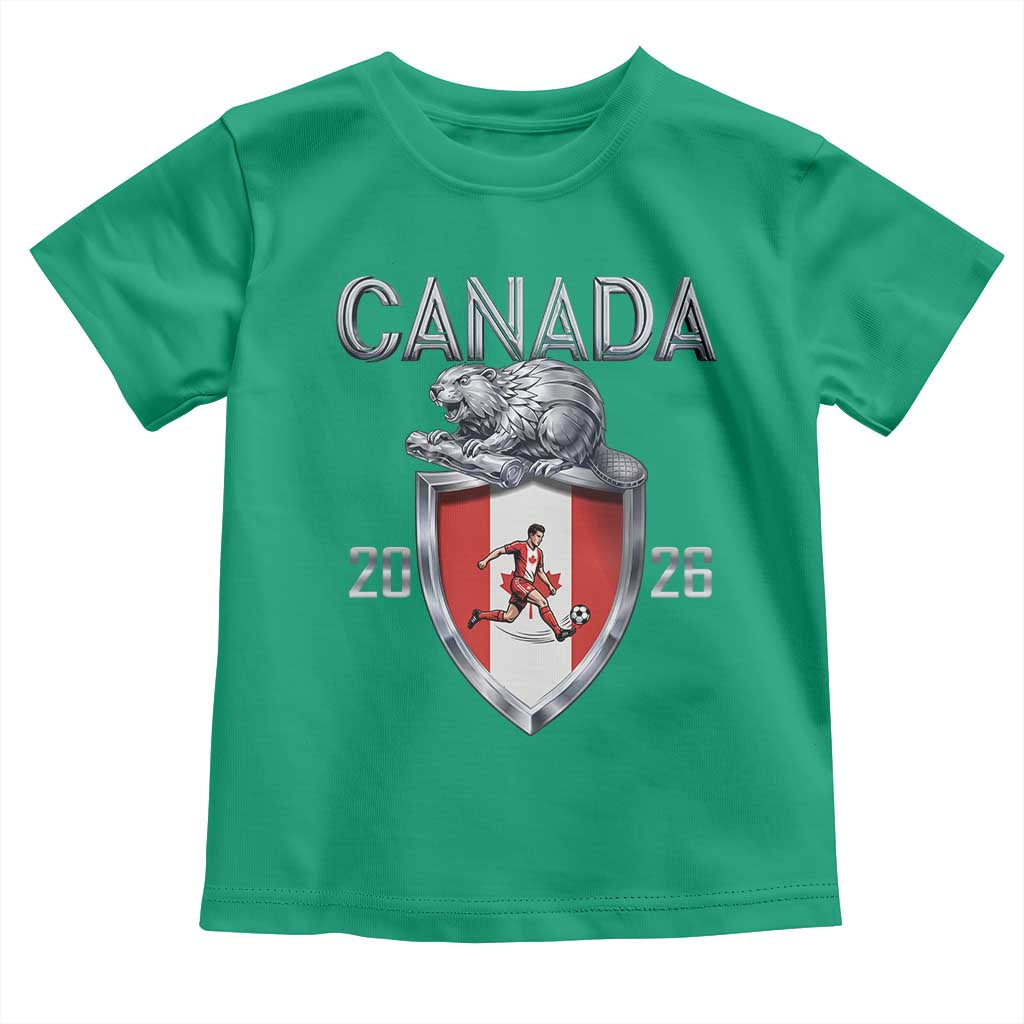 Canada National Soccer Fan Toddler T Shirt Proud Canadian Gift