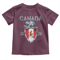 Canada National Soccer Fan Toddler T Shirt Proud Canadian Gift