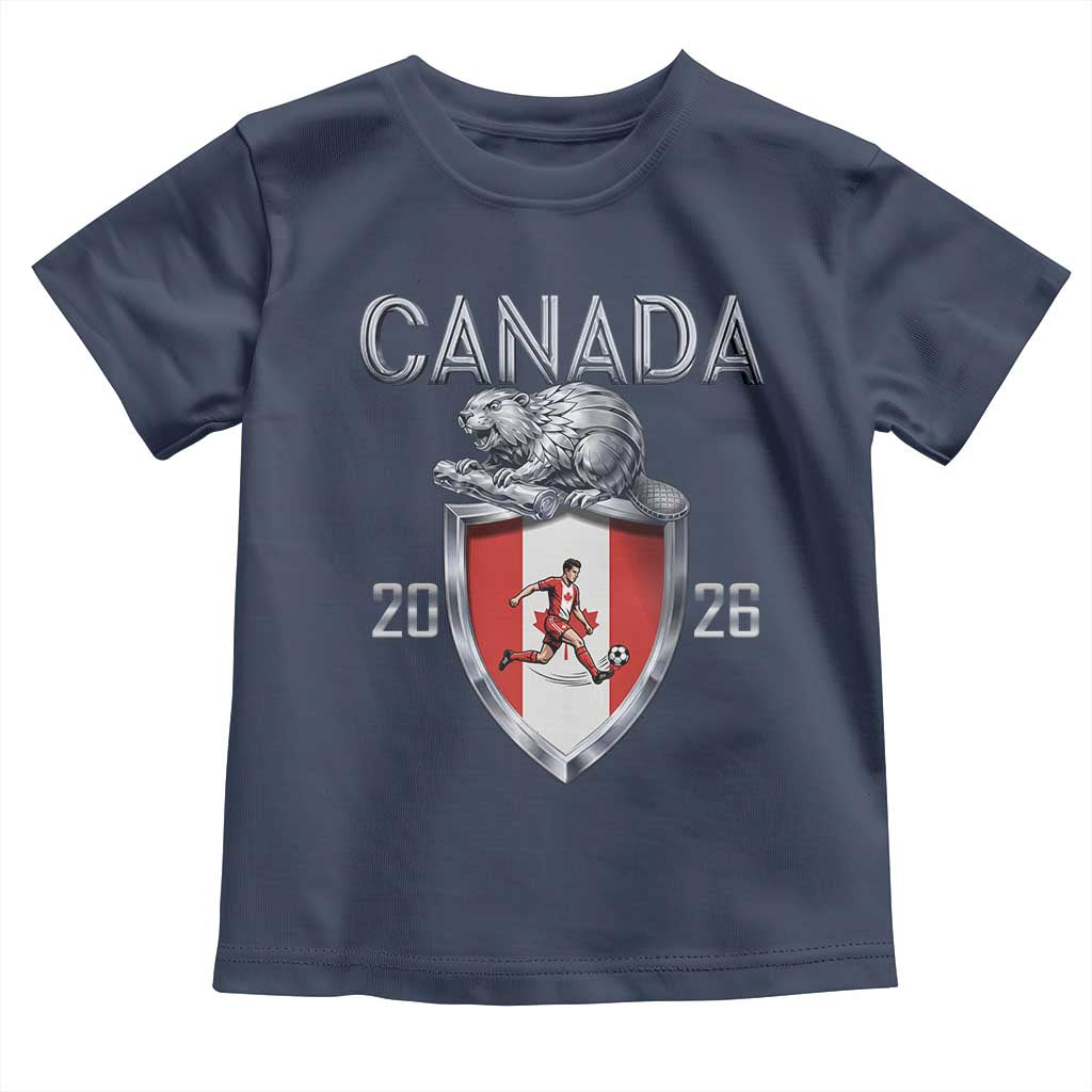 Canada National Soccer Fan Toddler T Shirt Proud Canadian Gift