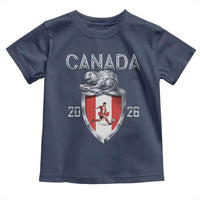 Canada National Soccer Fan Toddler T Shirt Proud Canadian Gift