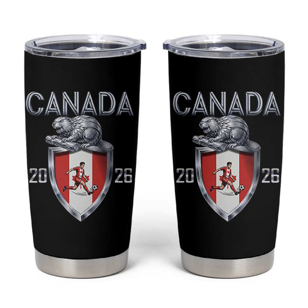 Canada National Soccer Fan Tumbler Cup Proud Canadian Gift