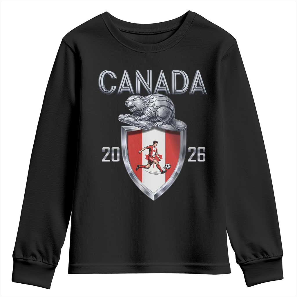 Canada National Soccer Fan Youth Sweatshirt Proud Canadian Gift