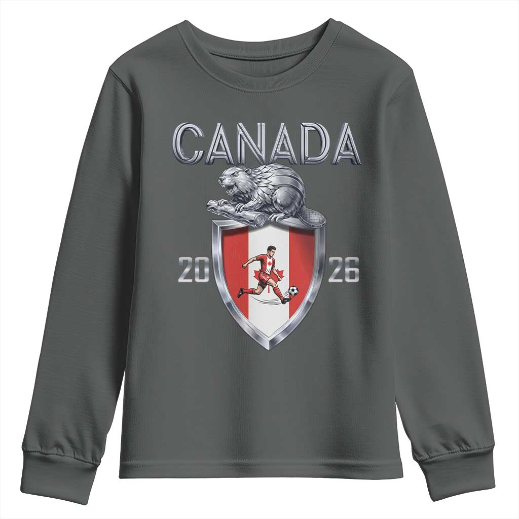 Canada National Soccer Fan Youth Sweatshirt Proud Canadian Gift
