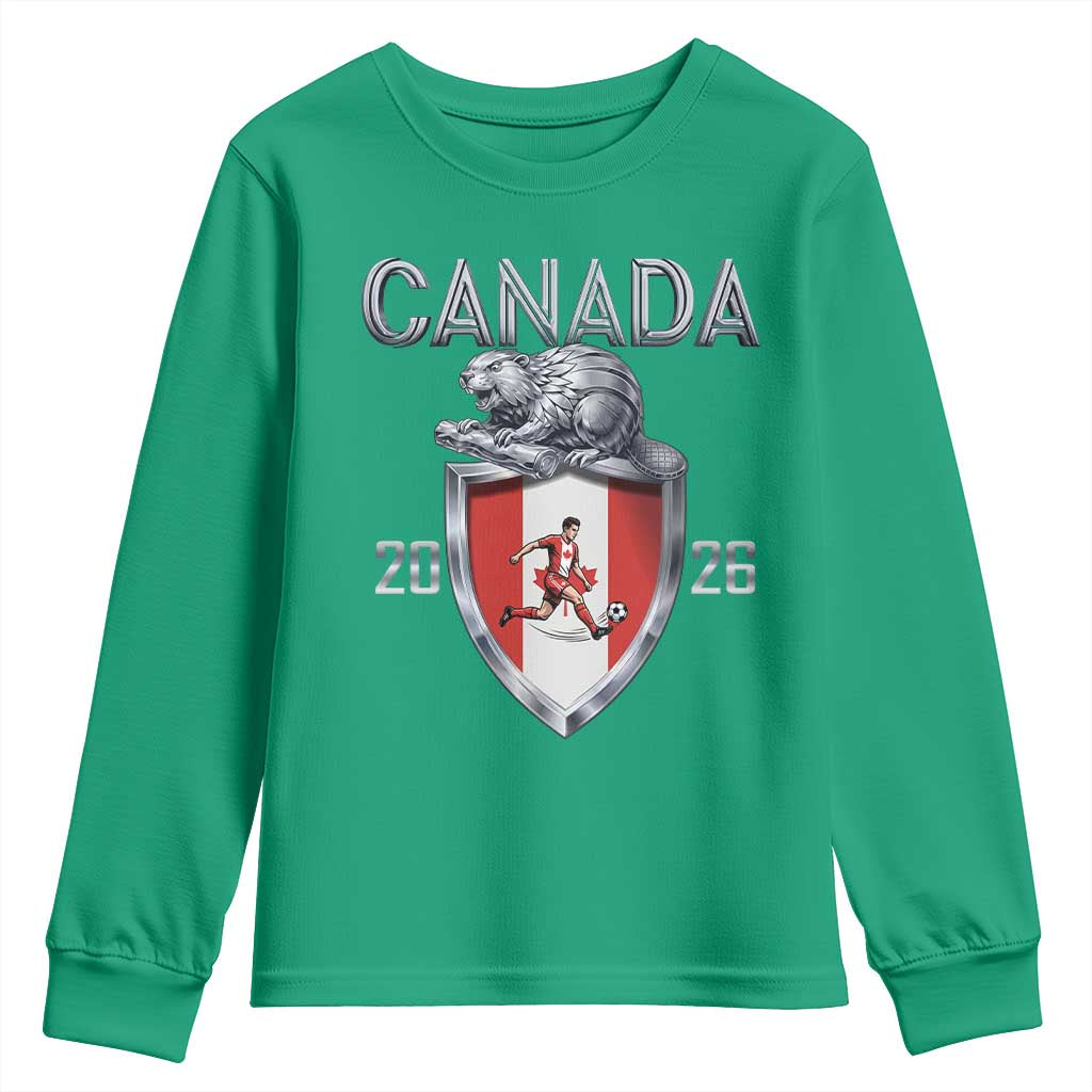 Canada National Soccer Fan Youth Sweatshirt Proud Canadian Gift
