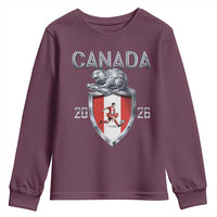 Canada National Soccer Fan Youth Sweatshirt Proud Canadian Gift