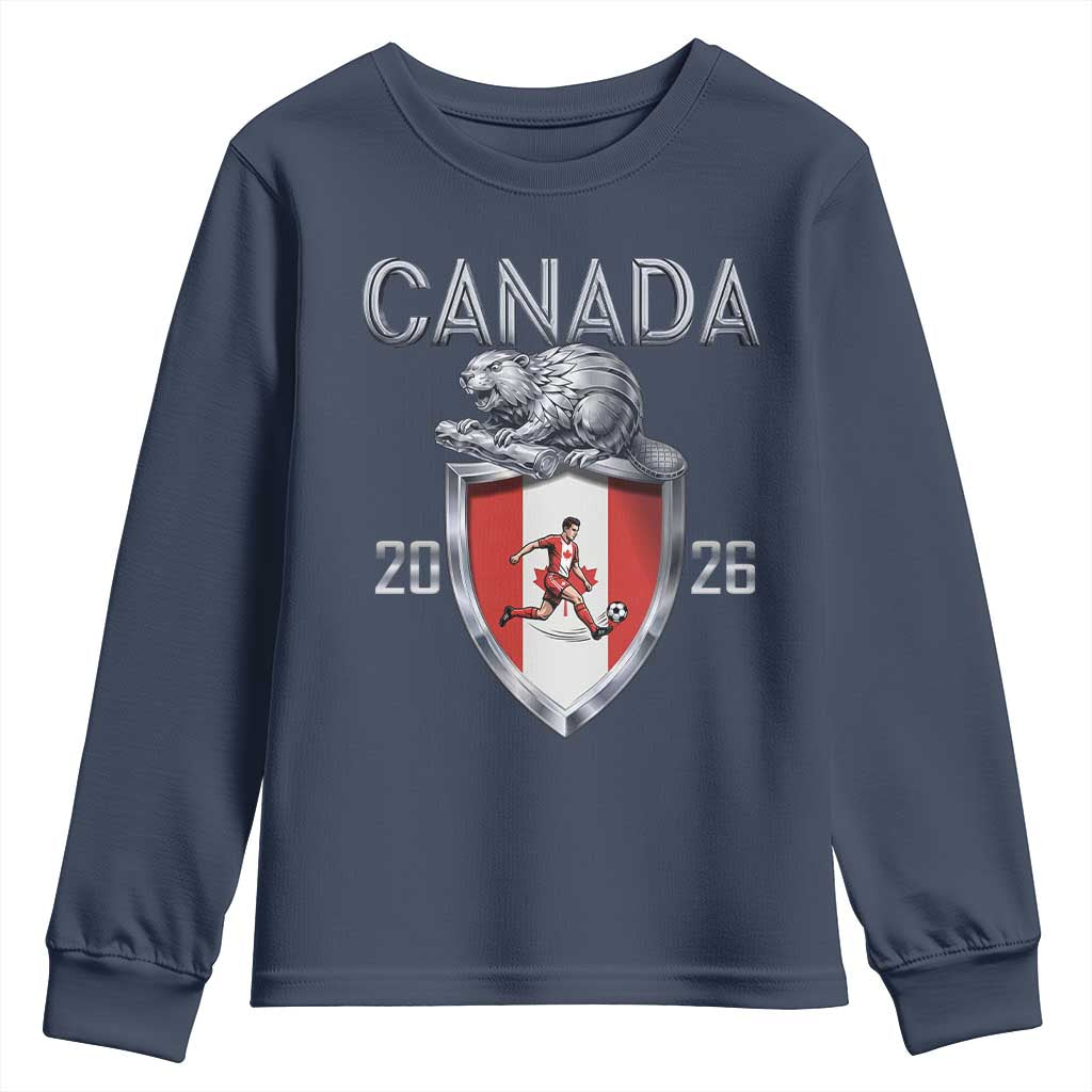 Canada National Soccer Fan Youth Sweatshirt Proud Canadian Gift