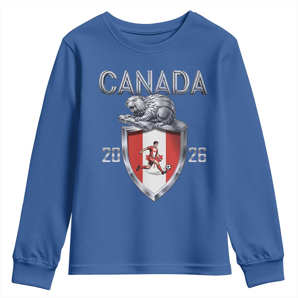 Canada National Soccer Fan Youth Sweatshirt Proud Canadian Gift