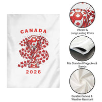 Proud Canada National Soccer Fan 2026 Patriotic Gift Garden Flag