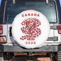 Proud Canada National Soccer Fan 2026 Patriotic Gift Spare Tire Cover