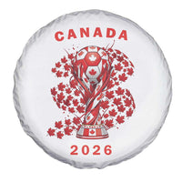 Proud Canada National Soccer Fan 2026 Patriotic Gift Spare Tire Cover