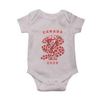 Proud Canada National Soccer Fan 2026 Patriotic Gift Baby Onesie