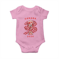Proud Canada National Soccer Fan 2026 Patriotic Gift Baby Onesie