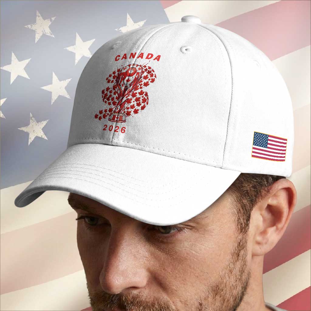 Proud Canada National Soccer Fan 2026 Patriotic Gift Baseball Cap