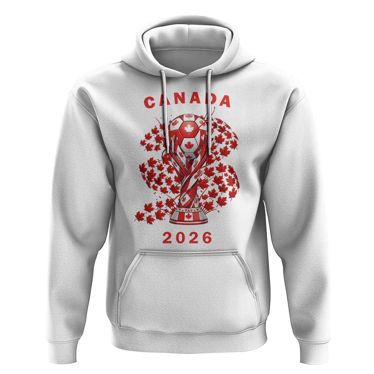 Proud Canada National Soccer Fan 2026 Patriotic Gift Hoodie