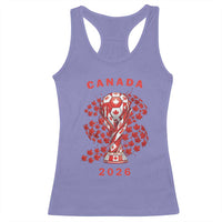 Proud Canada National Soccer Fan 2026 Patriotic Gift Racerback Tank Top