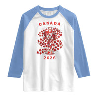 Proud Canada National Soccer Fan 2026 Patriotic Gift Raglan Shirt