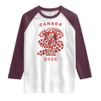 Proud Canada National Soccer Fan 2026 Patriotic Gift Raglan Shirt