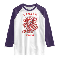 Proud Canada National Soccer Fan 2026 Patriotic Gift Raglan Shirt