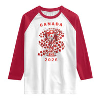 Proud Canada National Soccer Fan 2026 Patriotic Gift Raglan Shirt