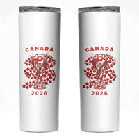 Proud Canada National Soccer Fan 2026 Patriotic Gift Skinny Tumbler