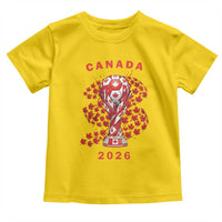 Proud Canada National Soccer Fan 2026 Patriotic Gift Toddler T Shirt
