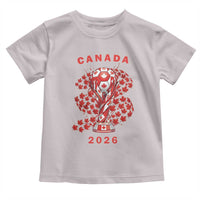 Proud Canada National Soccer Fan 2026 Patriotic Gift Toddler T Shirt