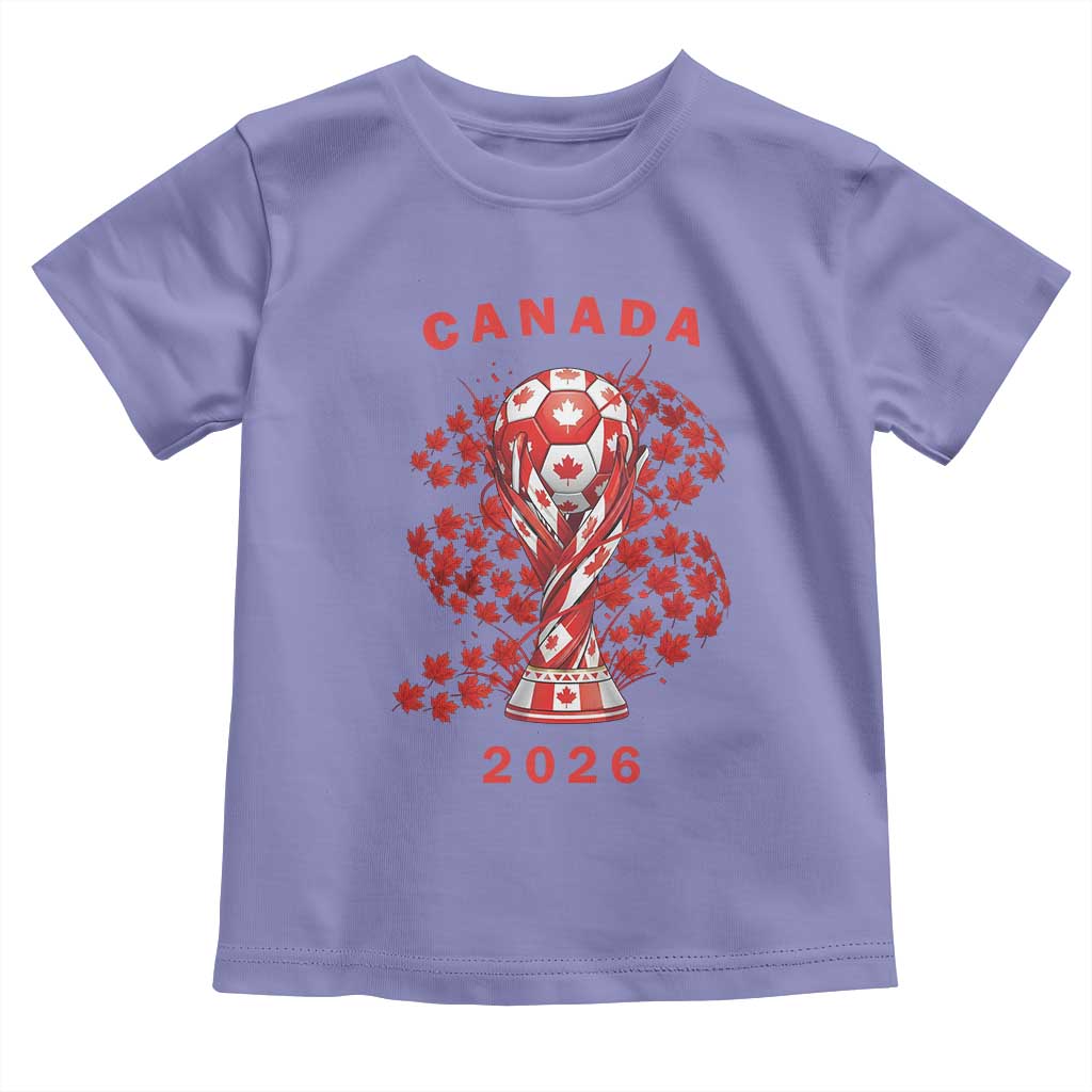 Proud Canada National Soccer Fan 2026 Patriotic Gift Toddler T Shirt