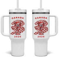 Proud Canada National Soccer Fan 2026 Patriotic Gift Tumbler With Handle