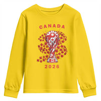 Proud Canada National Soccer Fan 2026 Patriotic Gift Youth Sweatshirt