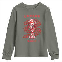 Proud Canada National Soccer Fan 2026 Patriotic Gift Youth Sweatshirt