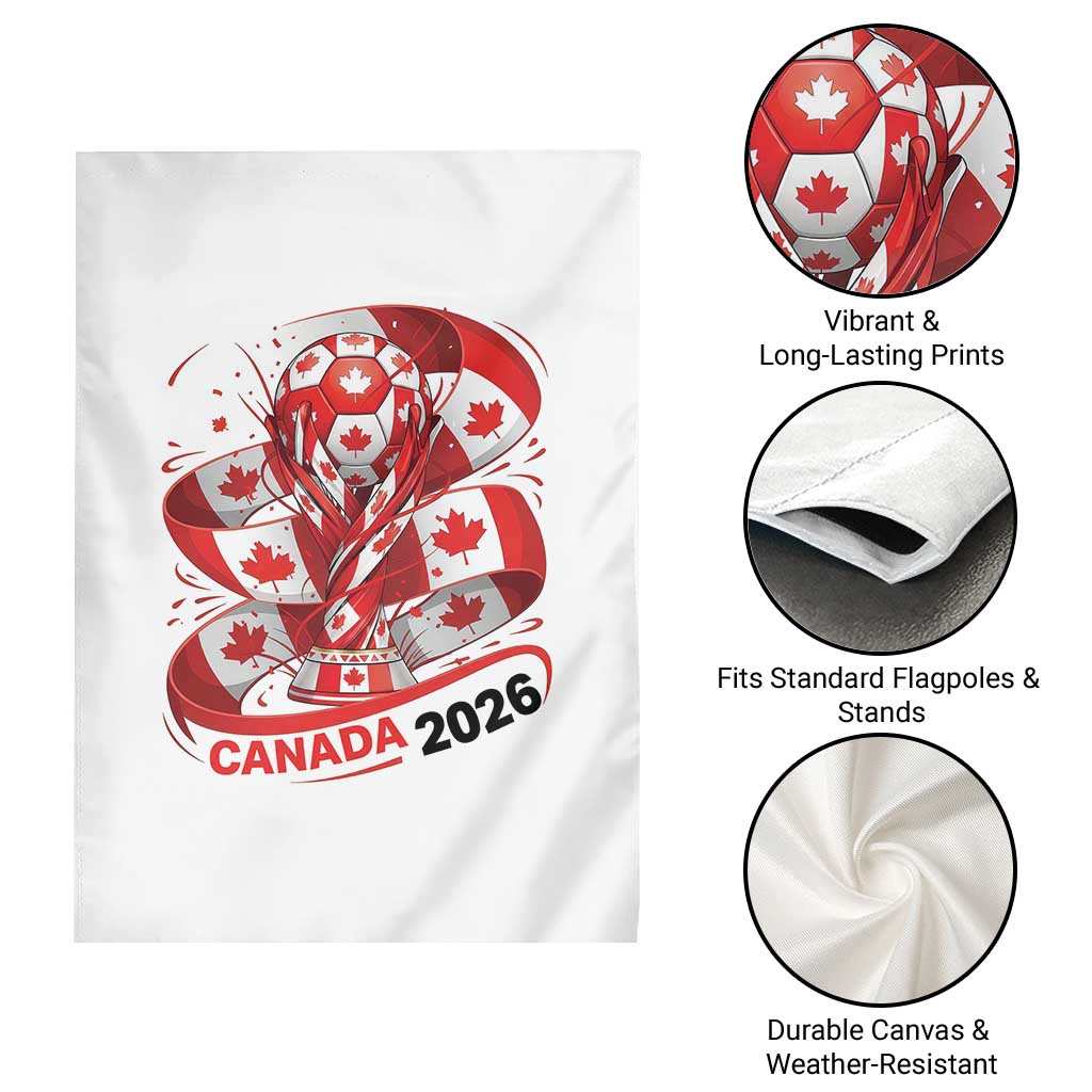 Canada Soccer Fan Garden Flag International Football Lover Gift