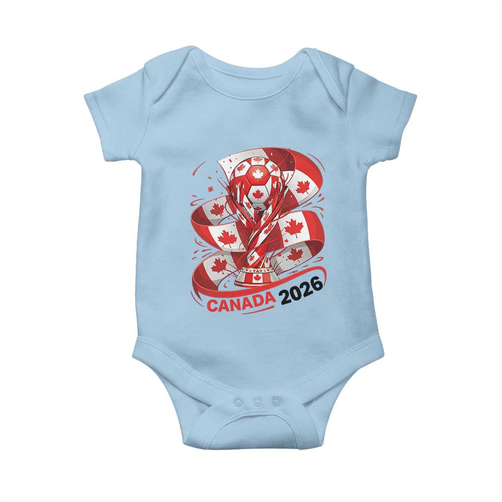 Canada Soccer Fan Baby Onesie International Football Lover Gift