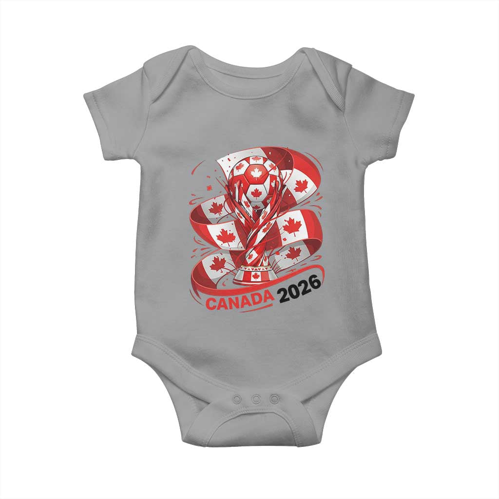 Canada Soccer Fan Baby Onesie International Football Lover Gift