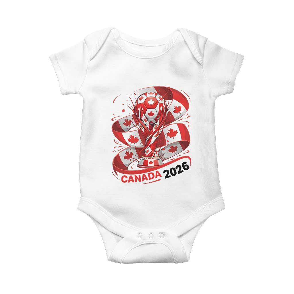 Canada Soccer Fan Baby Onesie International Football Lover Gift