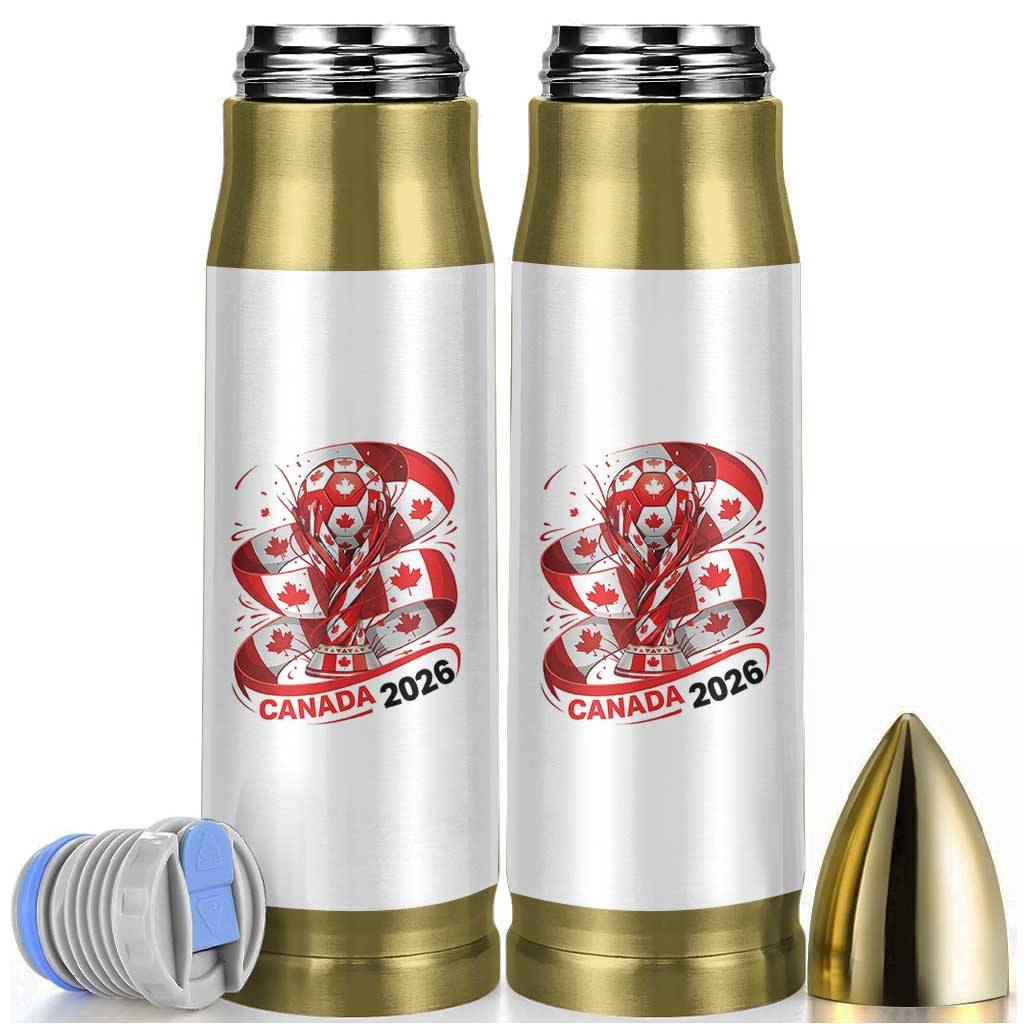Canada Soccer Fan Bullet Tumbler International Football Lover Gift