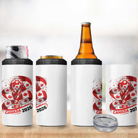 Canada Soccer Fan 4 in 1 Can Cooler Tumbler International Football Lover Gift