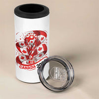 Canada Soccer Fan 4 in 1 Can Cooler Tumbler International Football Lover Gift