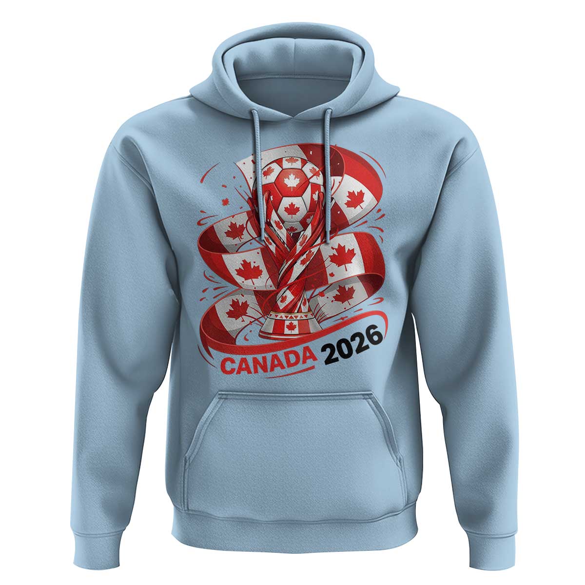 Canada Soccer Fan Hoodie International Football Lover Gift