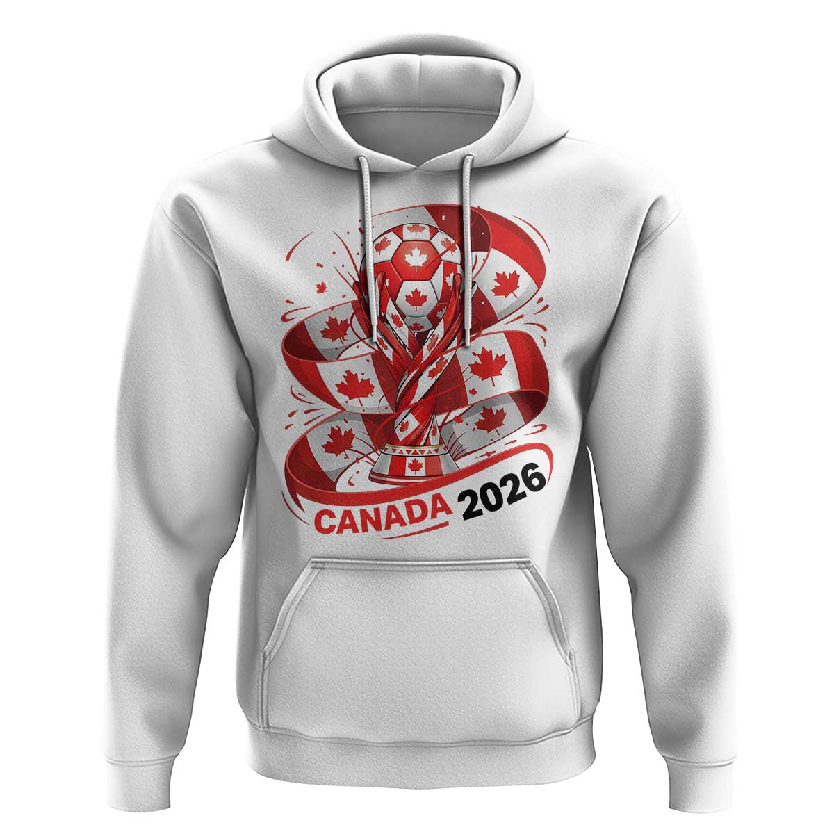 Canada Soccer Fan Hoodie International Football Lover Gift