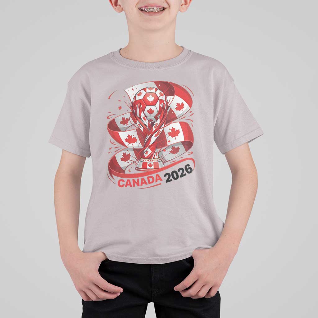 Canada Soccer Fan T Shirt For Kid International Football Lover Gift