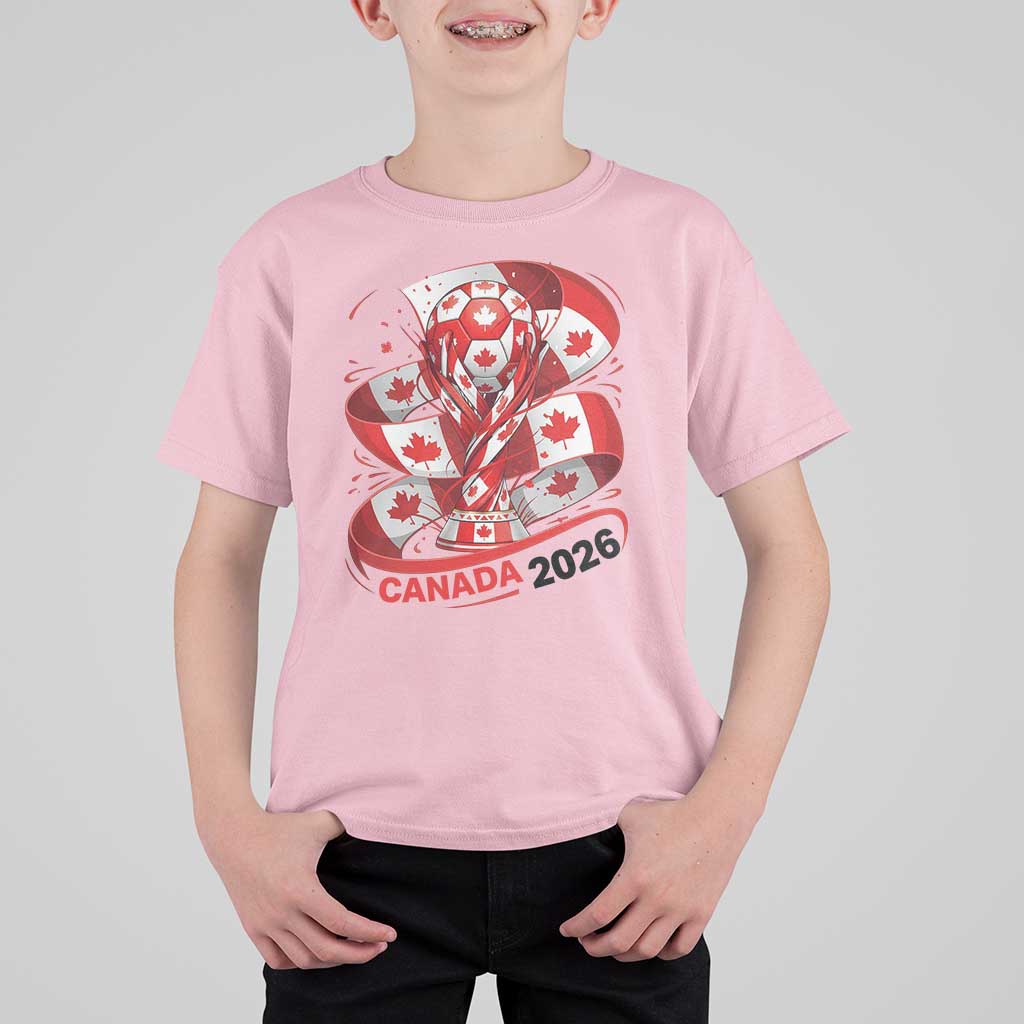 Canada Soccer Fan T Shirt For Kid International Football Lover Gift