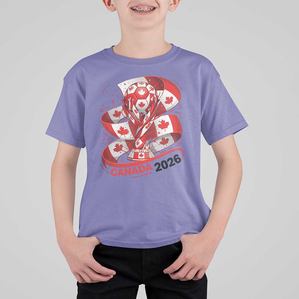 Canada Soccer Fan T Shirt For Kid International Football Lover Gift