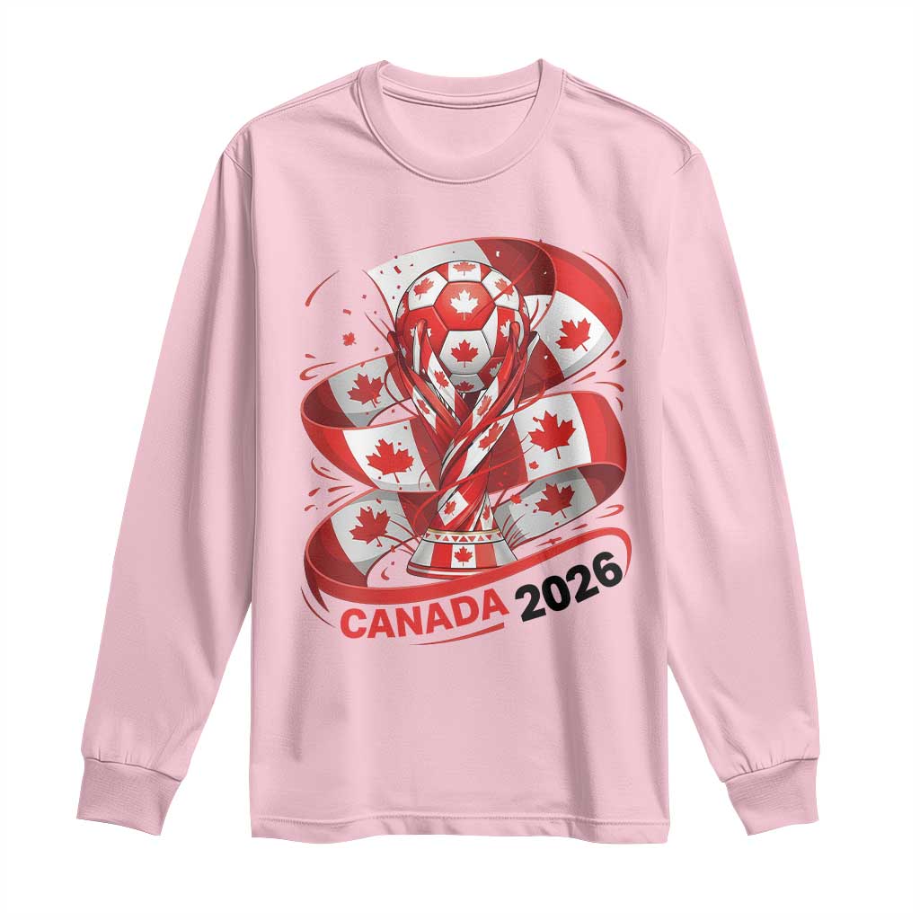 Canada Soccer Fan Long Sleeve Shirt International Football Lover Gift