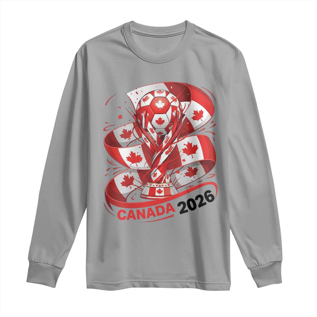 Canada Soccer Fan Long Sleeve Shirt International Football Lover Gift