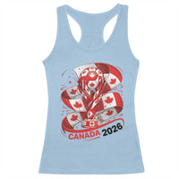 Canada Soccer Fan Racerback Tank Top International Football Lover Gift