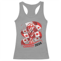 Canada Soccer Fan Racerback Tank Top International Football Lover Gift