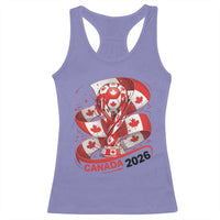 Canada Soccer Fan Racerback Tank Top International Football Lover Gift