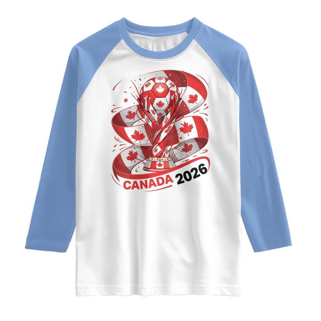 Canada Soccer Fan Raglan Shirt International Football Lover Gift